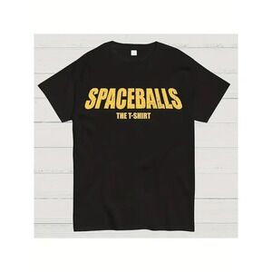 Spaceballs The T Shirt Black Basic Crew Neck Men's Size XL New Retro‎ 90's